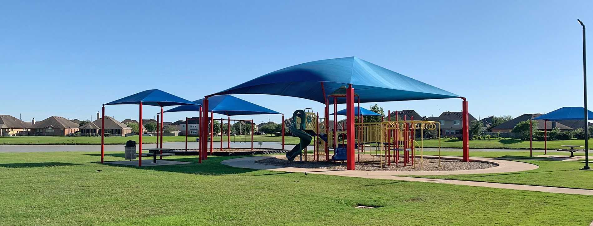 Playground Equipment with Shade Cover